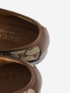 Gucci Brown Monogram loafer - size EU 37 (UK 4)