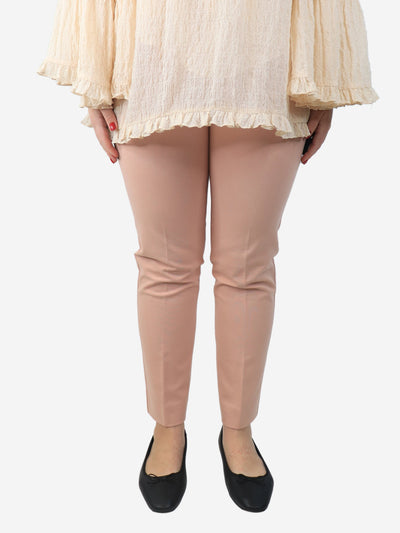 Dusty pink tailored trousers - size UK 12 Trousers Max Mara 