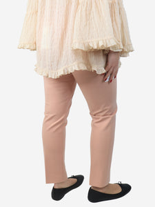 Max Mara Dusty pink tailored trousers - size UK 12