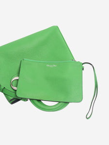 Dior Green large Lady Dior 2way bag