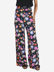 Borgo De Nor Multicolour floral printed wide-leg trousers - size UK 6