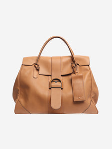 Delvaux Brown L'XXL dream calf bag