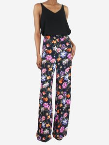 Borgo De Nor Multicolour floral printed wide-leg trousers - size UK 6