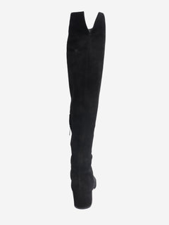 Black suede over-the-knee boots - size EU 39 Boots Gianvito Rossi 
