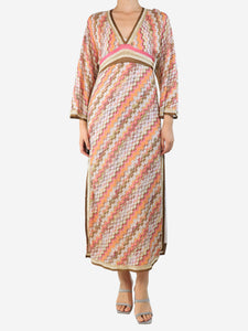 Missoni Multi lurex midi dress - size UK 10