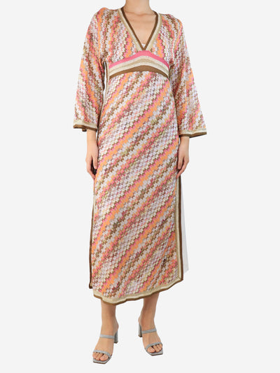 Multi lurex midi dress - size UK 10 Dresses Missoni 