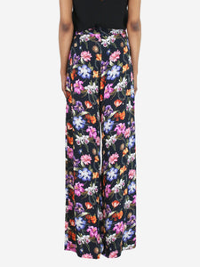 Borgo De Nor Multicolour floral printed wide-leg trousers - size UK 6