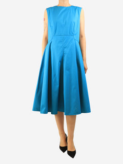 Blue swing cotton dress - size UK 14 Dresses Hermes 