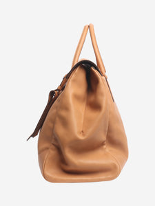 Delvaux Brown L'XXL dream calf bag