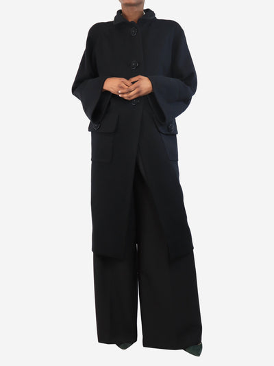 Black wool overcoat - size UK 6 Coats & Jackets Chanel 