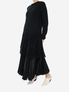 Gabriela Hearst Black cashmere fringed jumper - size S