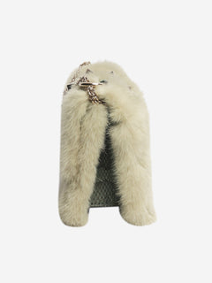 Green faux-fur crossbody bag Cross-body bags Valentino 