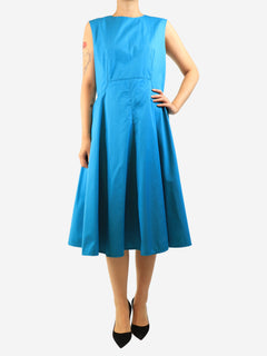 Blue swing cotton dress - size UK 14 Dresses Hermes 