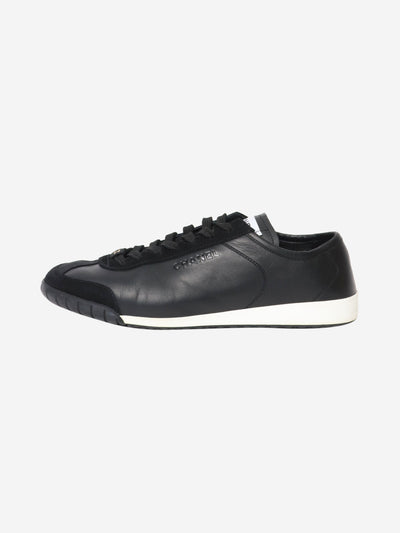 Black leather trainers - size EU 40 Trainers Chanel 