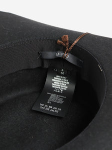 Gucci Black feltro misto hat - size S
