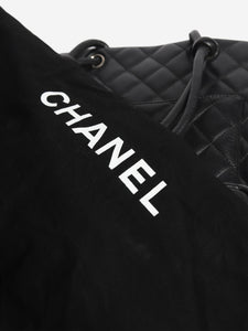 Chanel Black 2005 lambskin quilted tote bag