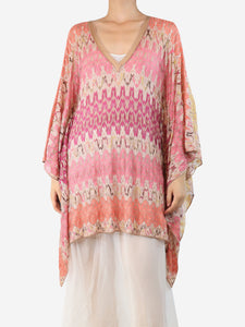 Missoni Pink and purple woven kaftan - size UK 8
