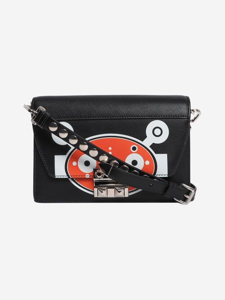 Black and orange small Elektra robot shoulder bag product image