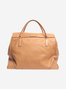 Delvaux Brown L'XXL dream calf bag