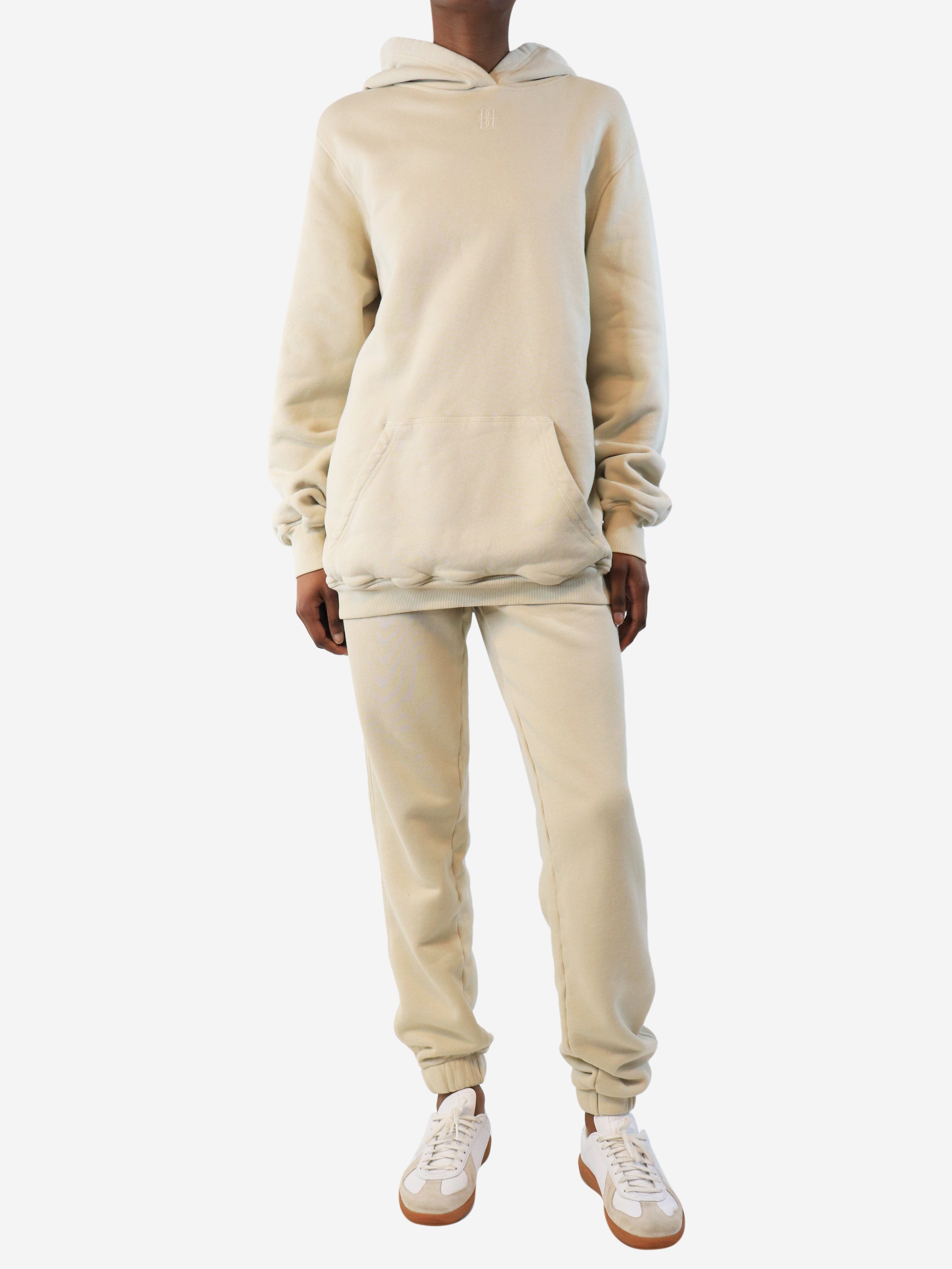 Neutral hoodie and joggers set - size XS Sets By Malene Birger 