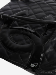 Chanel Black 2005 lambskin quilted tote bag