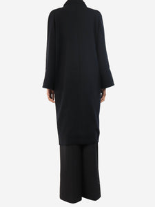 Chanel Black wool overcoat - size UK 6