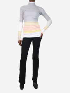 Y/PROJECT Multicoloured high-neck tiered top - size XS