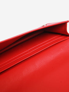 Prada Red leather wallet on chain