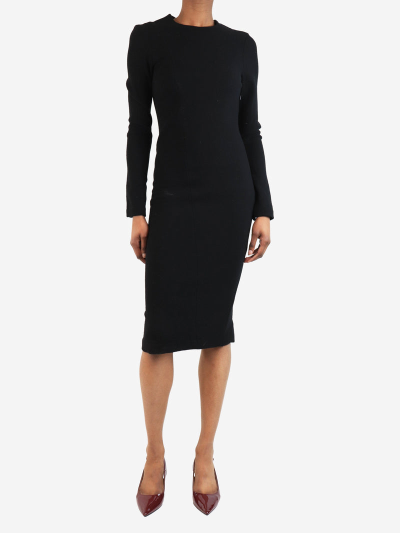 crepe midi dress