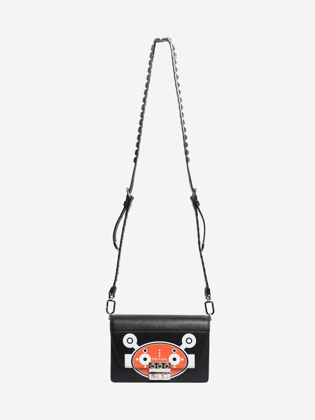 Black and orange small Elektra robot shoulder bag alternate image