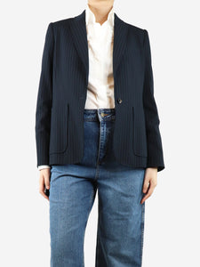 ME+EM Navy blue pinstripe blazer - size UK 8