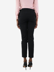 Theory Black straight-leg trousers - size UK 4