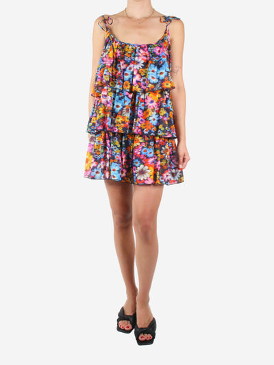 Multicolour floral layered mini dress - size M Dresses Stella McCartney 