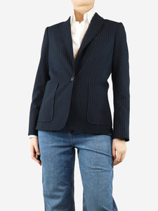 ME+EM Navy blue pinstripe blazer - size UK 8