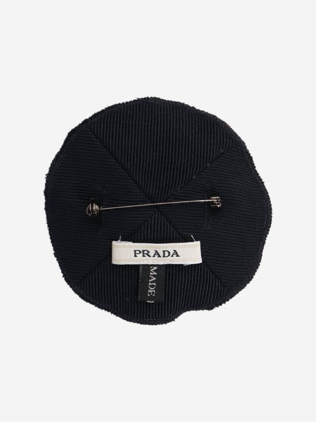 Navy diamante embellished brooch alternate image