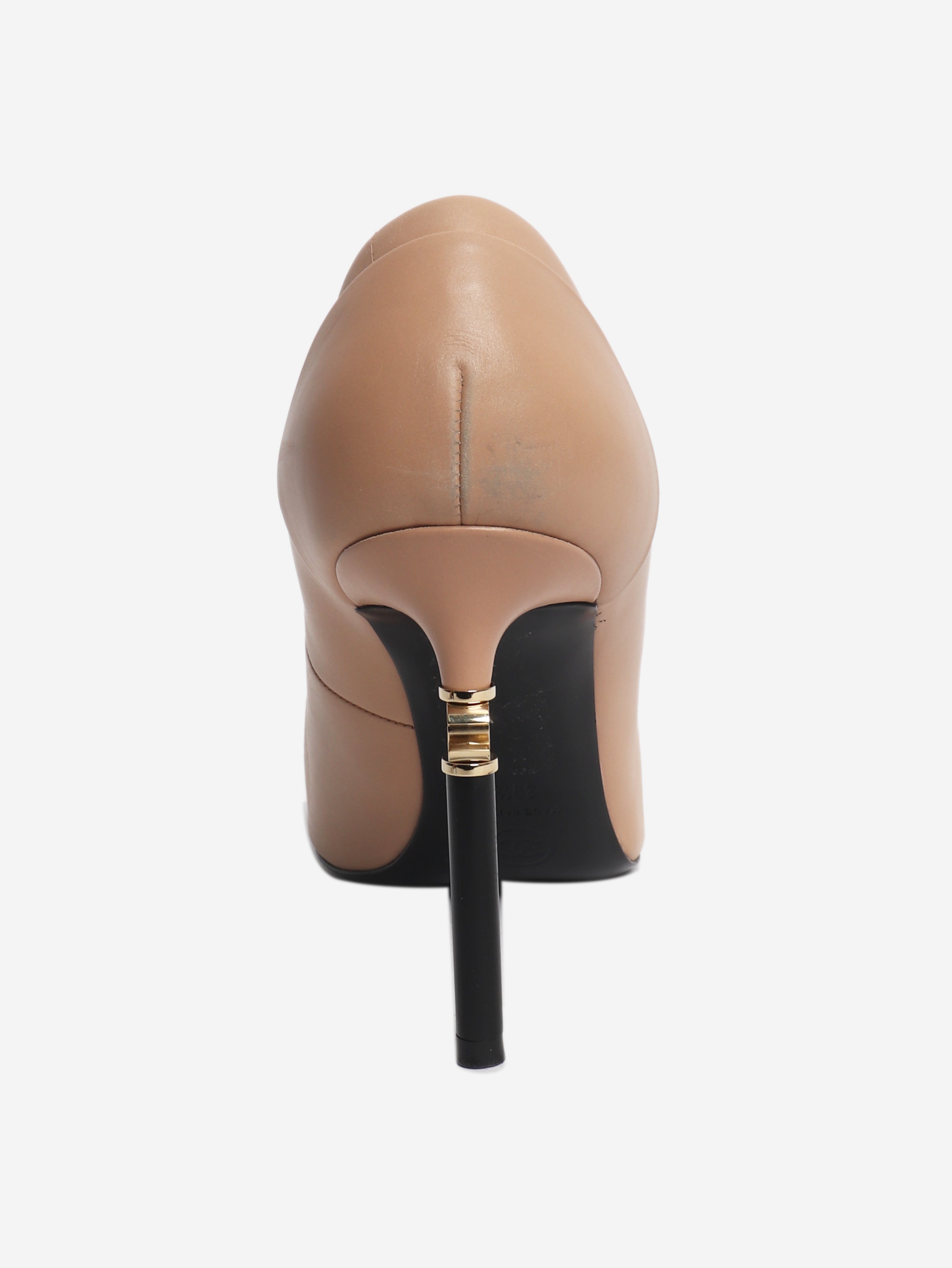 Blush leather pumps - size EU 39.5