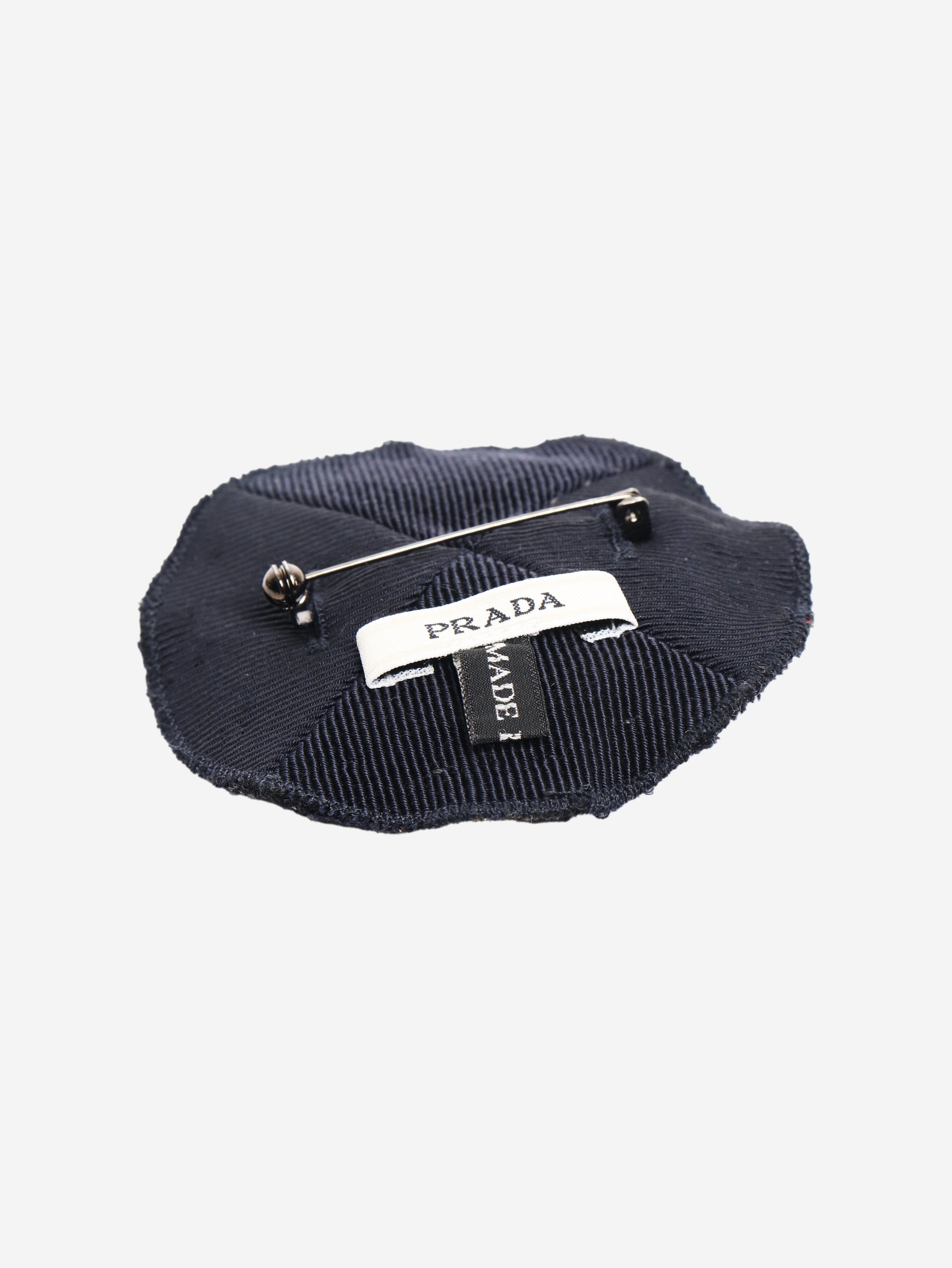 Navy diamante embellished brooch Accessories Prada 