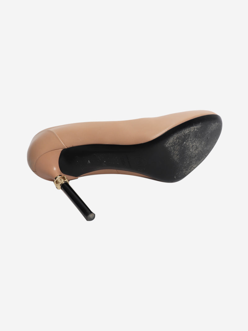 Blush leather pumps - size EU 39.5