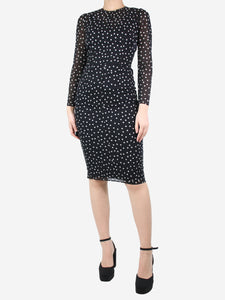 Dolce & Gabbana Black silk polka dot dress - size UK 8