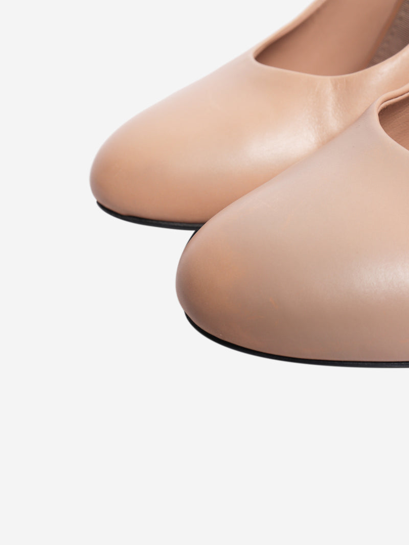 Blush leather pumps - size EU 39.5