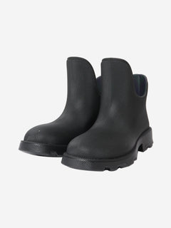 Black rubber ankle boots - size EU 42 (UK 9) Boots Burberry 