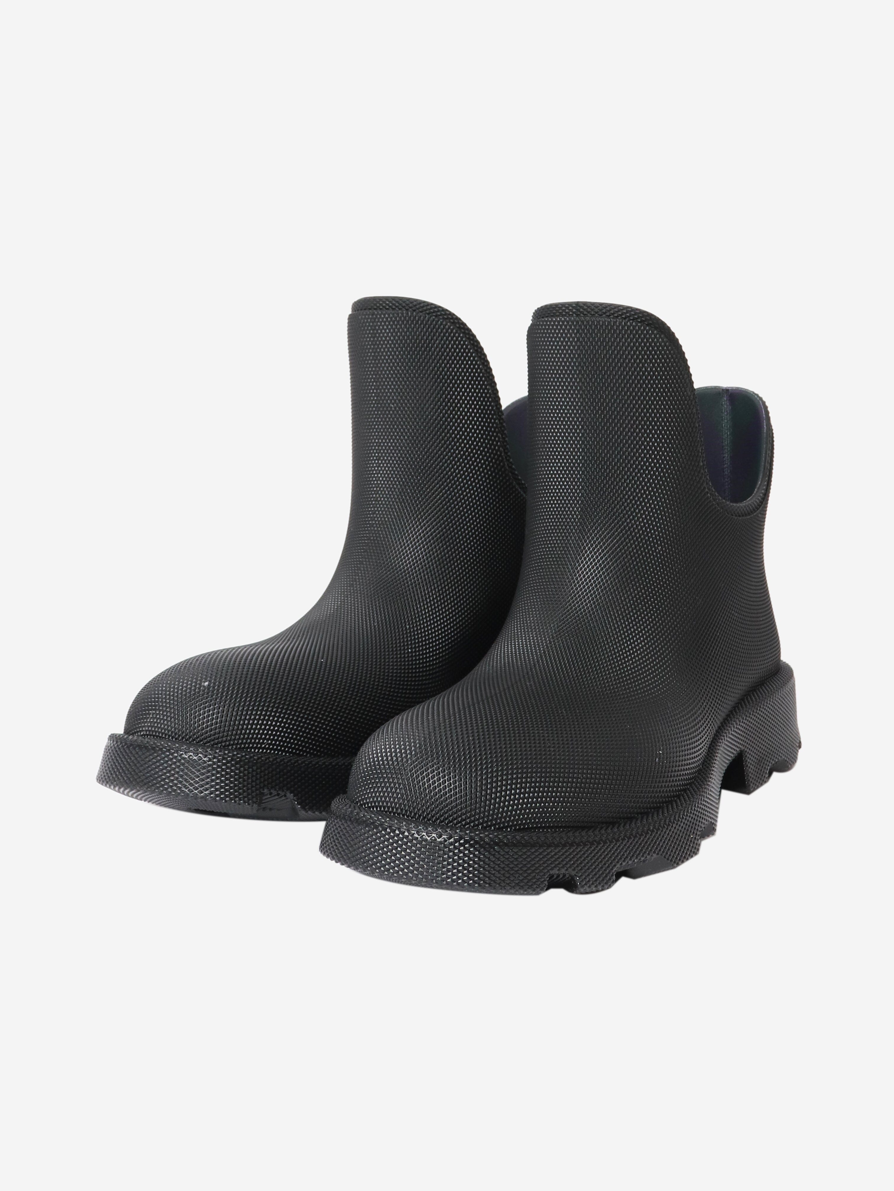 Black rubber ankle boots - size EU 42 (UK 9) Boots Burberry 