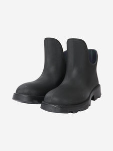 Burberry Black rubber ankle boots - size EU 42 (UK 9)