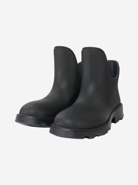 Black rubber ankle boots - size EU 42 (UK 9) alternate image