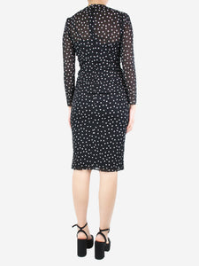 Dolce & Gabbana Black silk polka dot dress - size UK 8