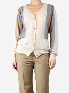 Neutral colourblock cardigan - size UK 10 Knitwear Marni 