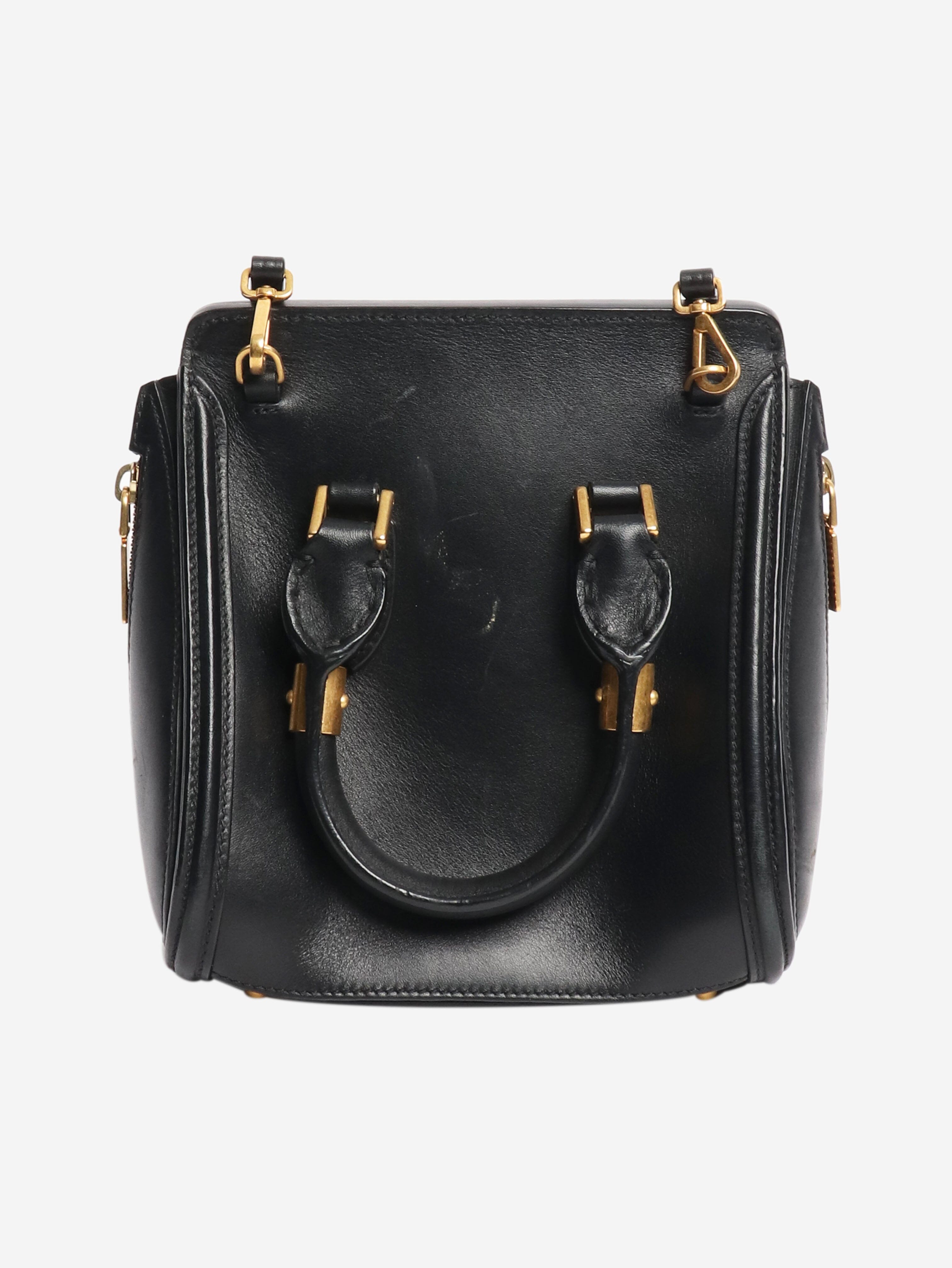 Black leather crossbody bag Cross-body bags Alexander McQueen 