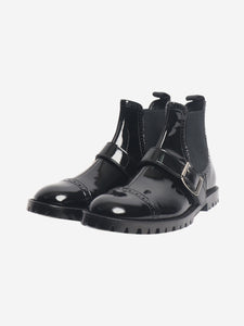 Comme Des Garçons Comme Des Garçons Black patent ankle boots - size EU 39 (UK 6)