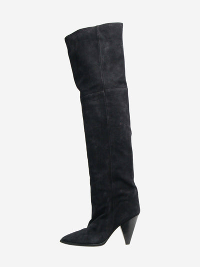 Navy suede over-the-knee boots - size EU 38 (UK 5) Boots Isabel Marant 