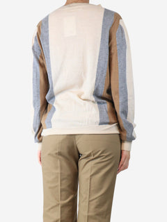 Neutral colourblock cardigan - size UK 10 Knitwear Marni 